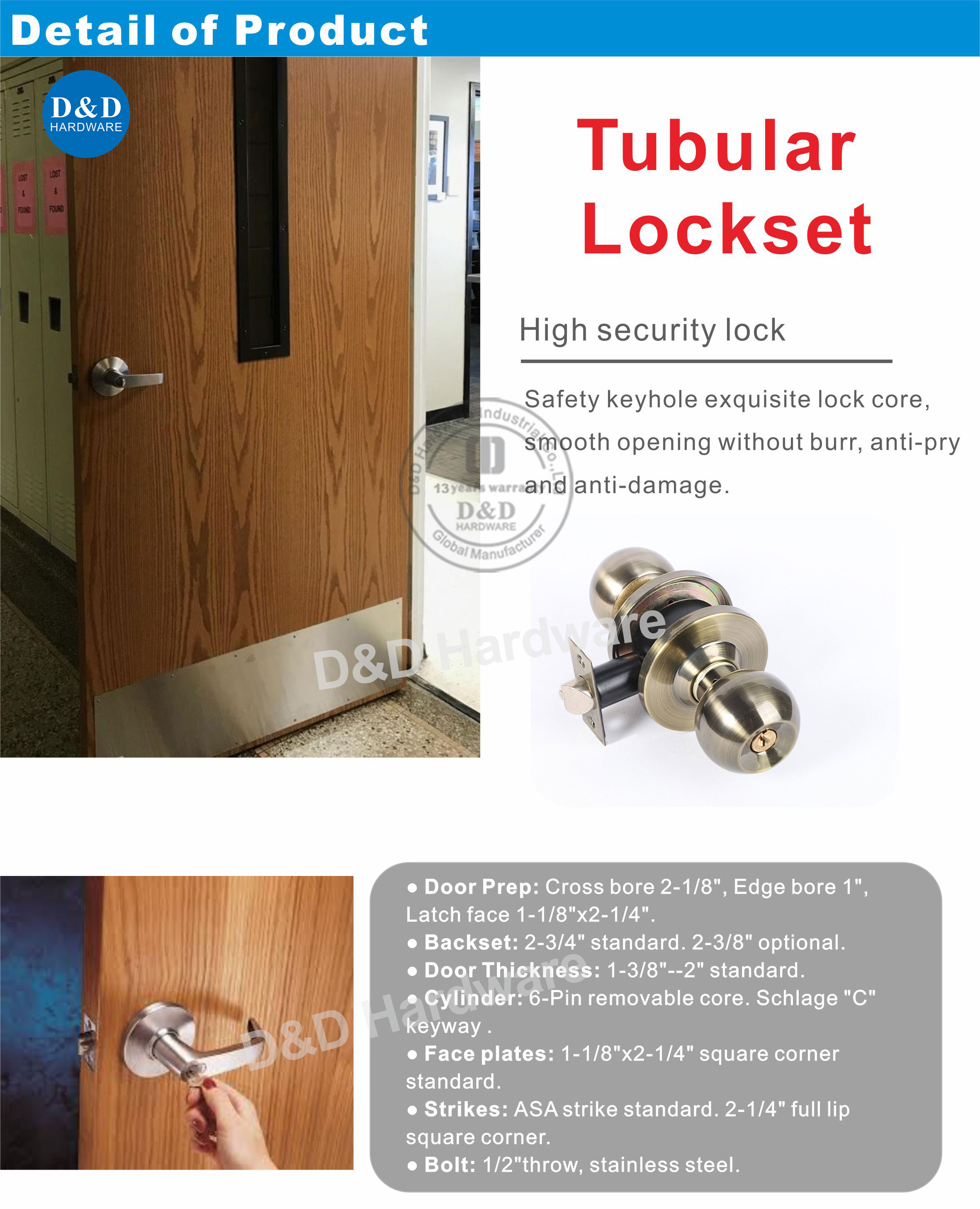 Tubular-Lockset-DDLK060