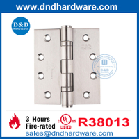 UL แสดงรายการลูกปืนสองลูกสองนิ้วแบริ่งประตูสแตนเลสบานพับบานพับ DDSS001-FR-4X3.5x3.0