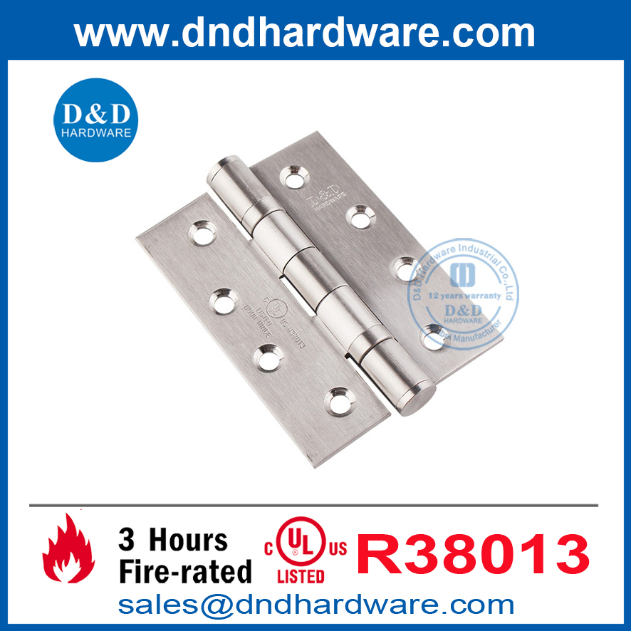 Silver UL อยู่ในรายการโลหะสแตนเลส 316 บานพับก้นผู้ผลิต DDSS001-FR-4X3X3.0