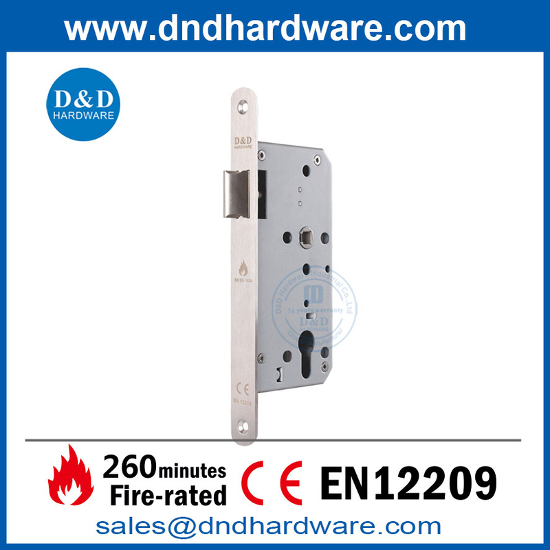 EN12209 ล็อคสแตนเลสรอบ Forend Fire ได้รับการจัดอันดับประตูล็อคล็อค DDML011R 