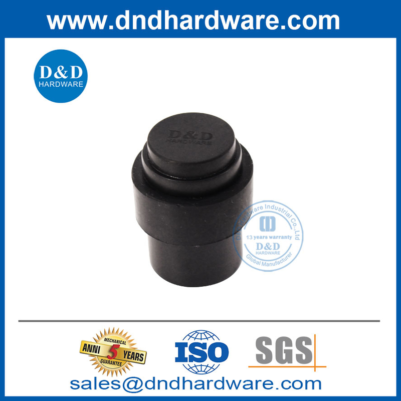สแตนเลสสีดำพื้นติดตั้งประตูหน้าจุก DDDS009