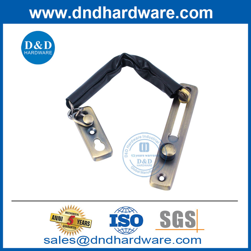 สแตนเลสสตีลโซ่ประตูทองเหลืองโบราณล็อคสำหรับอาคารโรงแรม DDDG004