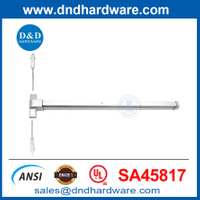 UL Steel Panic Bars สำหรับประตูสองบานประตูทางออกฉุกเฉิน Push Bar-DDPD028