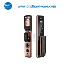 ดิจิตอล Fingerprint Fingerprint Remote Control Smart Door Lock พร้อมกล้อง DDEL011
