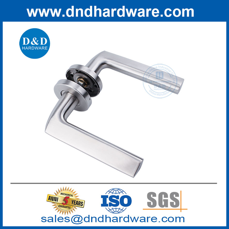 ประตูสำนักงานสแตนเลสมือจับสไตล์คันโยกประตูภายในมือจับ DDSH016