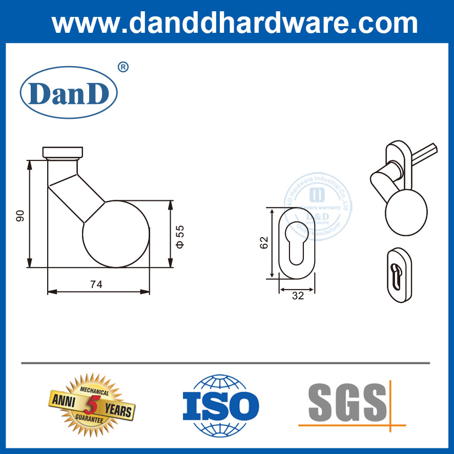 การออกแบบที่ทันสมัย ​​304 มือจับประตูสเตนเลสสตีลแฮนด์แคบกรอบปุ่มแฮนด์ DDNH004