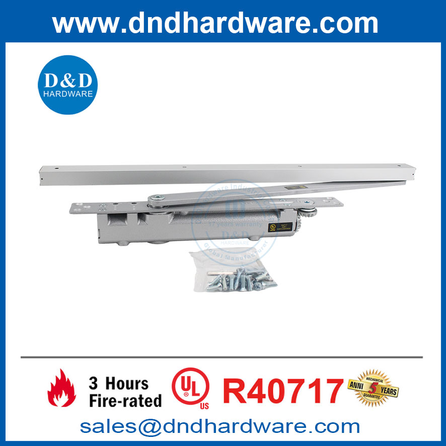 UL ปรับอลูมิเนียมไฮดรอลิกประตูเข้าใกล้ประตูป้องกันไฟ DDDC052