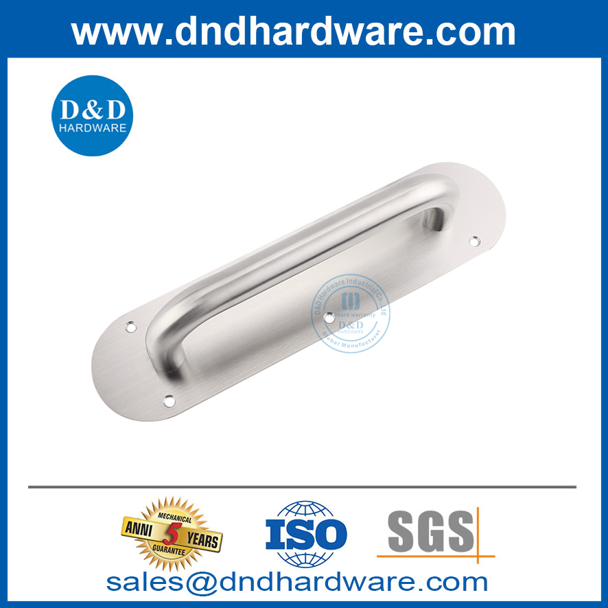 รูปไข่สแตนเลสสตีลแบบพุชดึงแผ่นรองรองรองสำหรับประตูภายนอก DDPH022