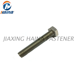 DIN933 ASME B18.2.1 الفولاذ المقاوم للصدأ عالي الجودة 304316316L A2 A4 Hex Bolt