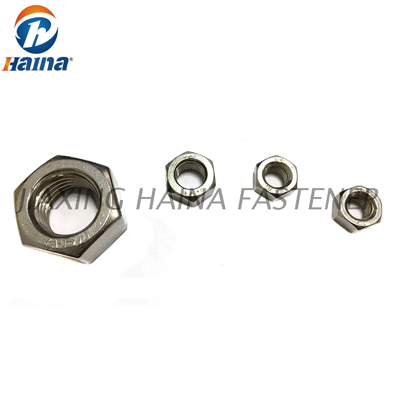 Écrous hexagonaux en acier inoxydable DIN934 A2-70 SS304