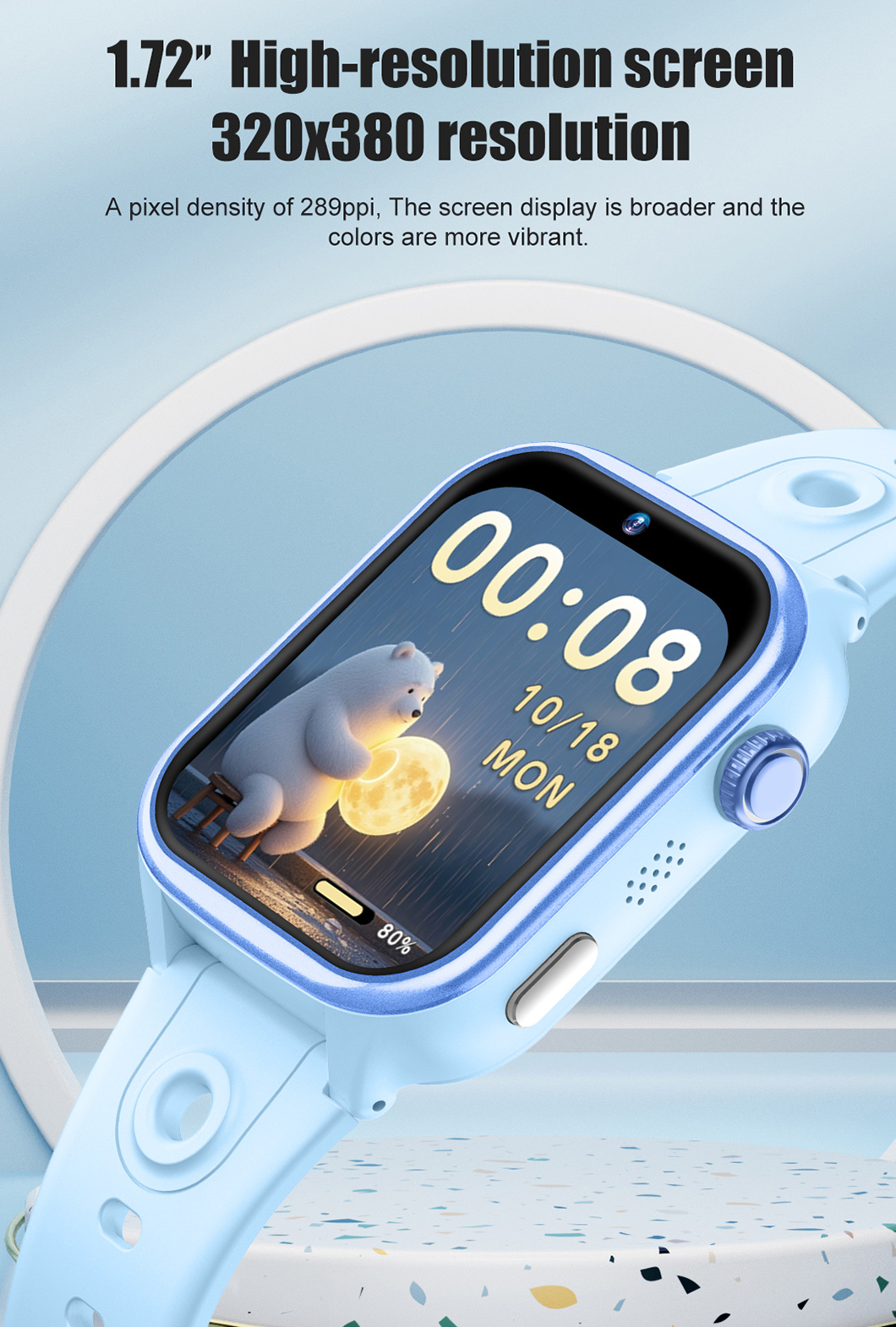 Reloj GPS inteligente 4G en tiempo real IP68 D40Pro