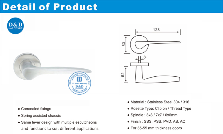 Pegangan Pintu Handle-DDSH008-D & D Hardware