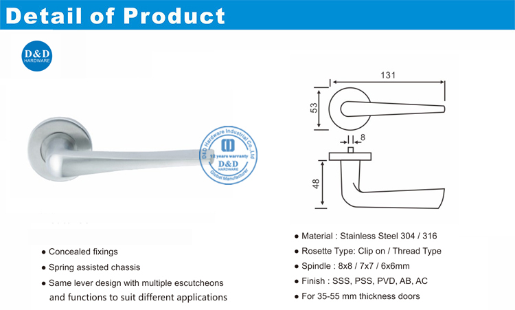 Handle Pintu Stainless Steel-DDSH022-D & D