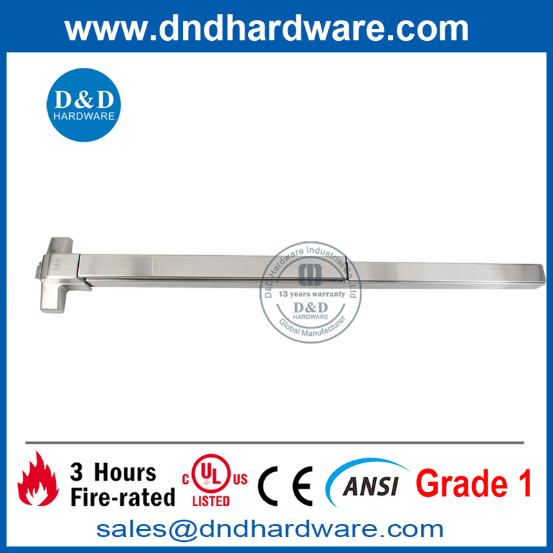 Hardware da porta de incêndio do dispositivo de saída de aro de aço inoxidável ANSI UL -DDPD003