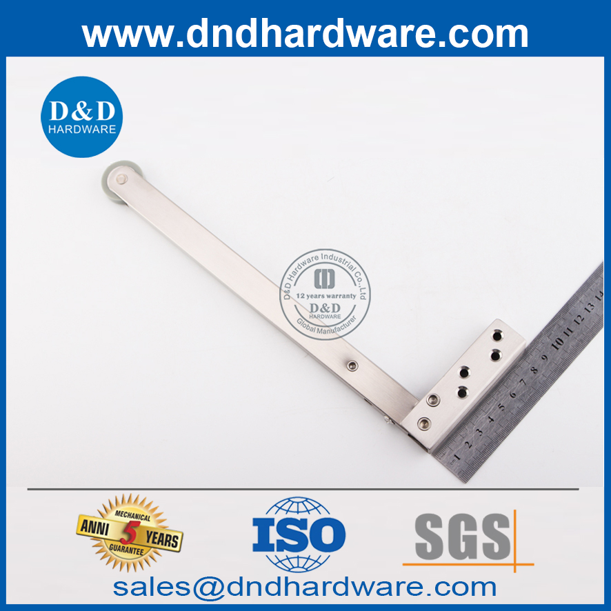 Coordenador de porta universal de aço inoxidável para porta dupla-DDDR002-A