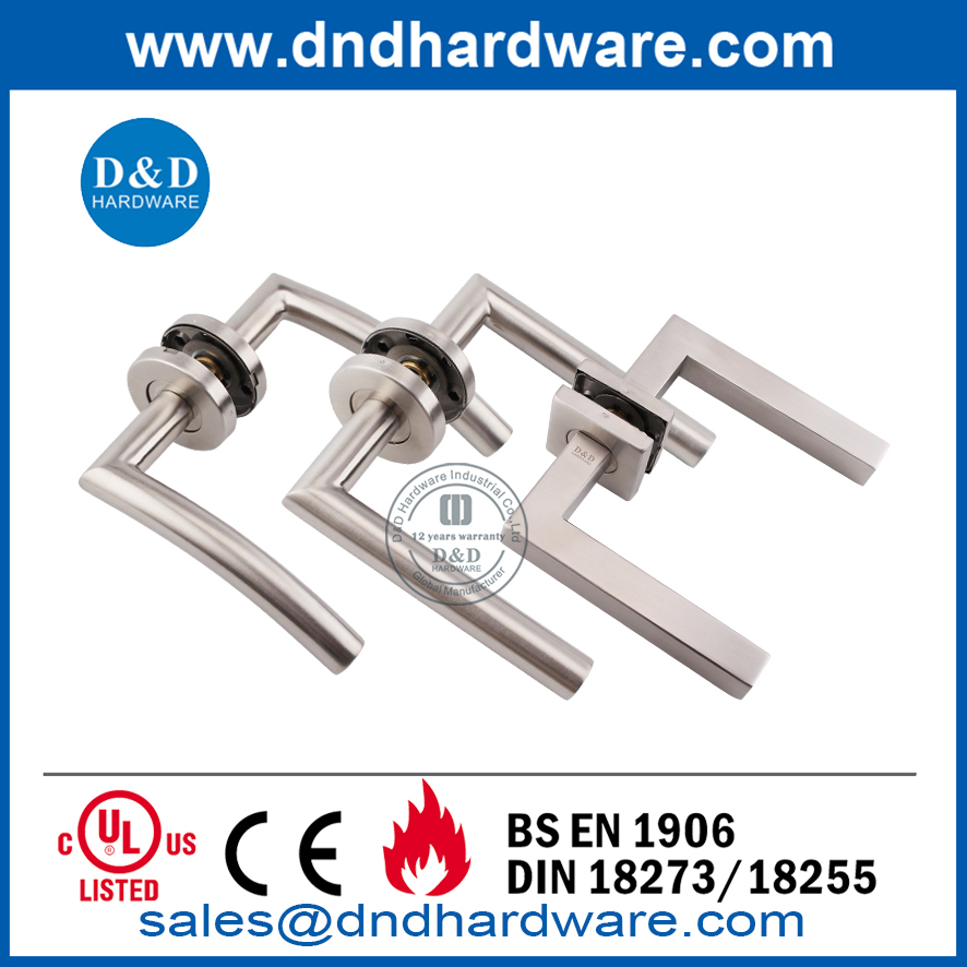 Gagang Pintu Tuas Putaran Perak Stainless Steel-DDTH013