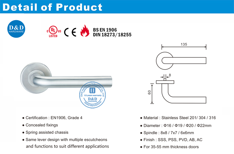 Tuas Handle-DDth002-D & D Hardware