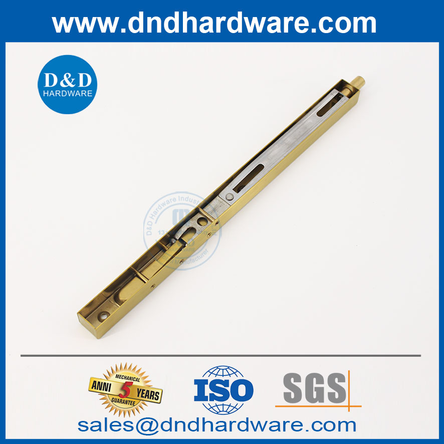 8 นิ้วทองเหลืองสแตนเลสสตีล 304 ประตูภายในปกปิด BOLT-DDDB008