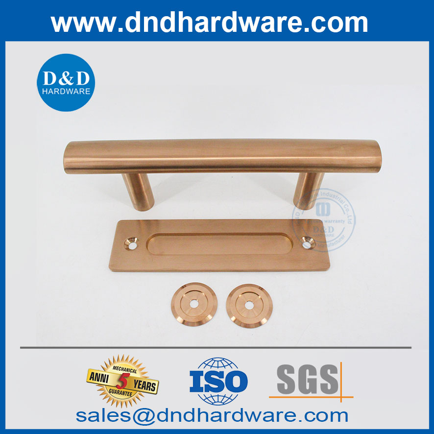 不锈钢双面圆形谷仓门手柄，用于滑动谷仓门DDBD101