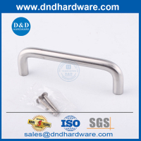 304 สแตนเลส D รูปร่างที่จับเฟอร์นิเจอร์เงินสำหรับตู้ DDFH003