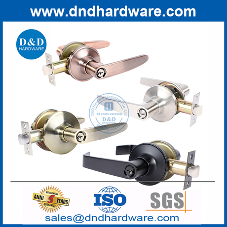 รายการล็อครายการที่มีปุ่มล็อคด้วยกระบอกสูบเดี่ยวเดี่ยวแพ็คแพ็ค Lockset-DDLK026