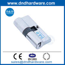 ความปลอดภัยสูง 60 มม. Double Cylinder Euro โปรไฟล์ EN1303 ทองเหลืองประตูล็อคประตูล็อค DDLC003