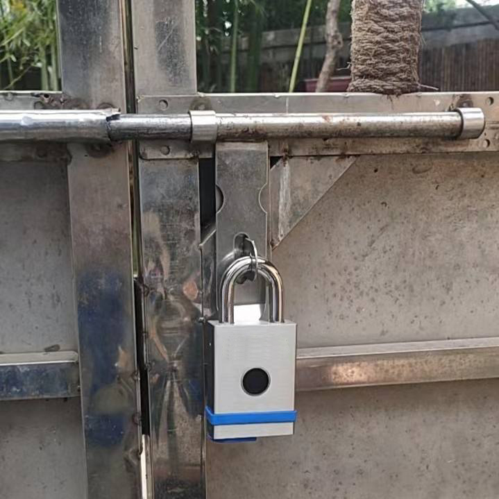 防水指纹挂锁与应用程序重型防锈挂锁智能挂锁ddpl010