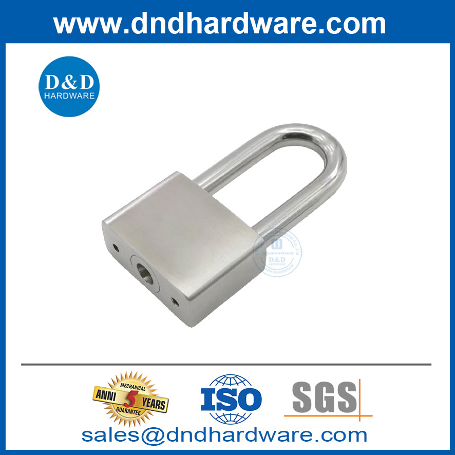 不锈钢锁顶部安全铜挂锁键合，不同的黄铜padlock-ddpl003