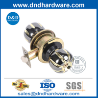 ชุดล็อคทรงกระบอกสีดำและสีทองพร้อมคีย์ใน Zinc Alloy-DDLK058
