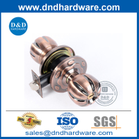 สังกะสีอัลลอยด์โบราณทองแดงประตูห้องนอนลูกบิดสำหรับอาคารที่อยู่อาศัย DDLK064