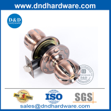 สังกะสีอัลลอยด์โบราณทองแดงประตูห้องนอนลูกบิดสำหรับอาคารที่อยู่อาศัย DDLK064