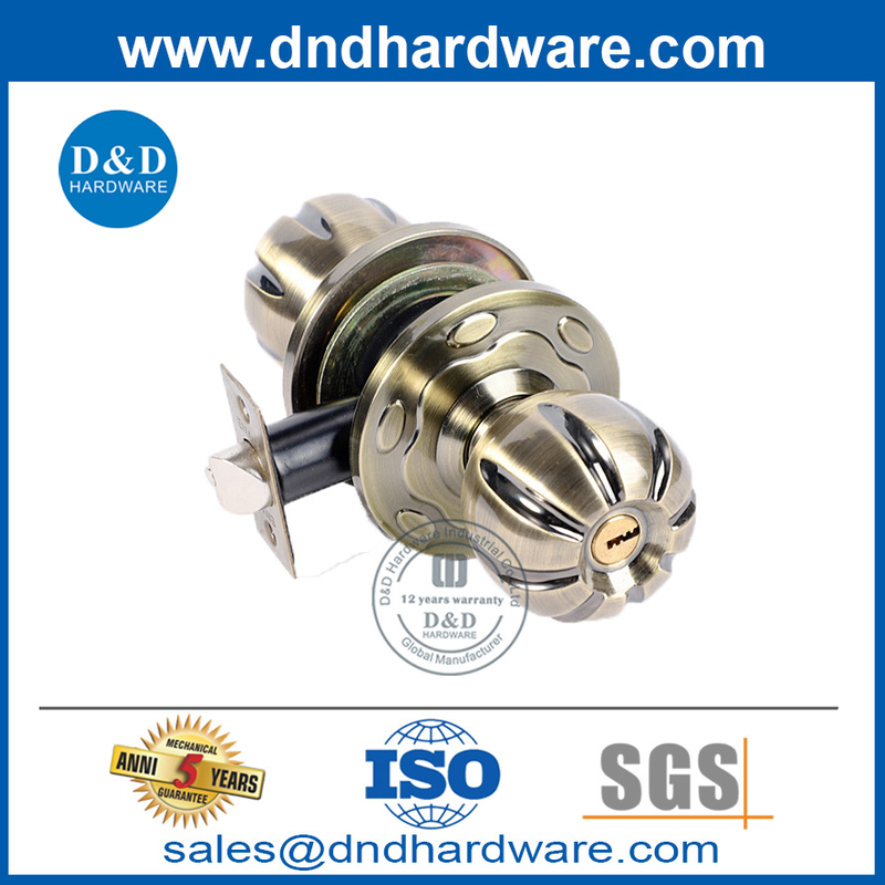 Altique Brass Zinc Alloy ประตูหน้าล็อคในโลหะผสมสังกะสีสำหรับ House-DDLK039