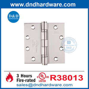 SUS316 ความต้านทานดับเพลิง UL ลูกปืนบานพับประตูสำหรับประตูด้านนอก DDSS002-FR-4.5x4.5x3.4