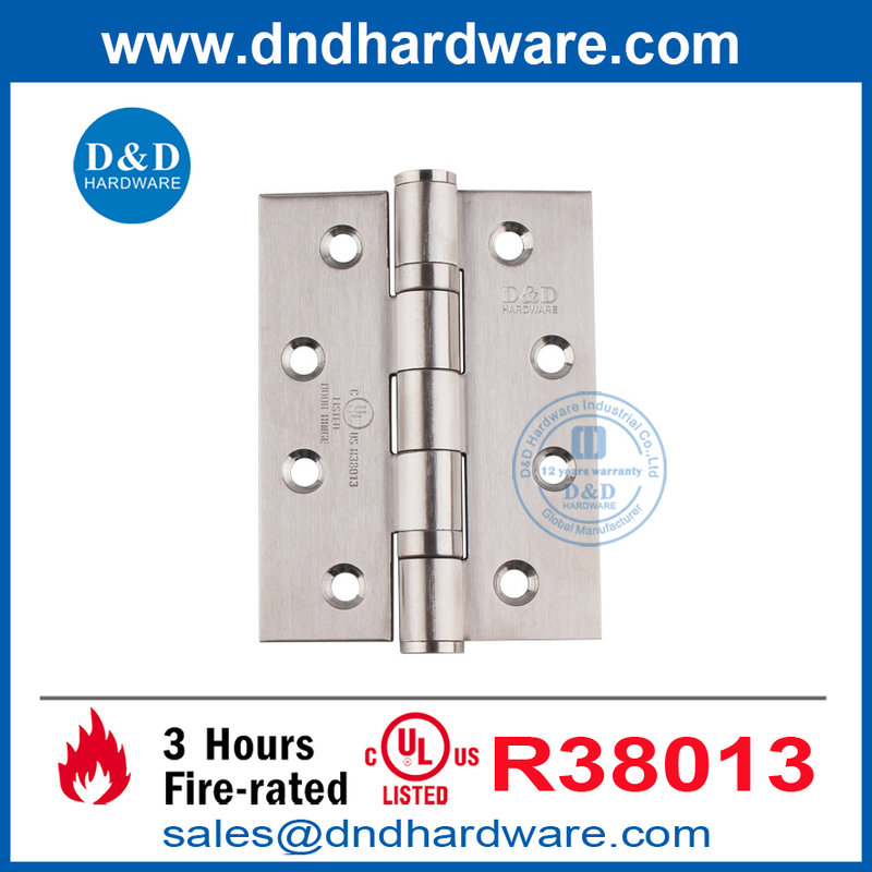 Silver UL อยู่ในรายการโลหะสแตนเลส 316 บานพับก้นผู้ผลิต DDSS001-FR-4X3X3.0