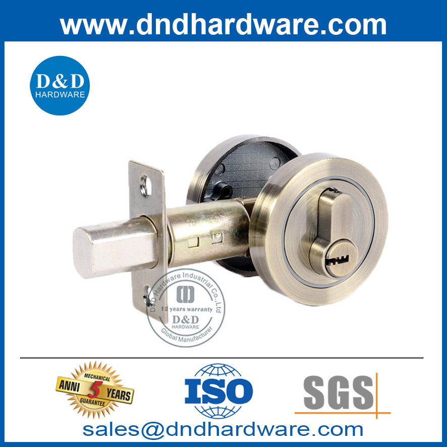โบราณทองแดงโลหะผสมโลหะผสมทรงกระบอกเดี่ยว DEADBOLT-DDLK028