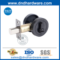 ลูกบิดประตูสีดำล็อค Deadbolt ในโลหะผสมสังกะสีสำหรับประตูในร่ม DDLK029