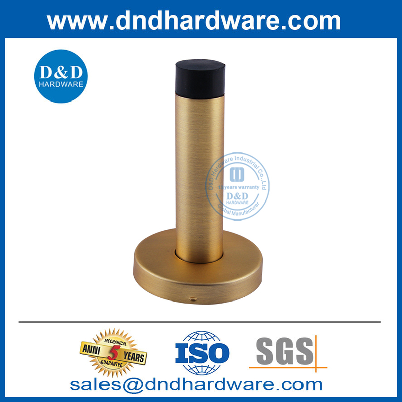 ติดผนังประเภทประตูทองเหลืองซาตินหยุดสำหรับห้องน้ำ-DDDS016