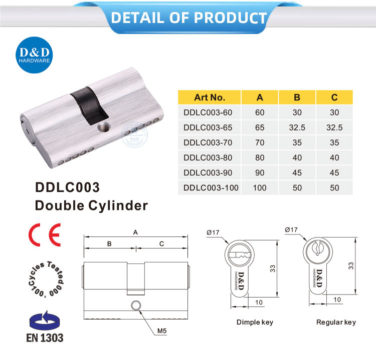 BS EN1303 Lock Cylinder 