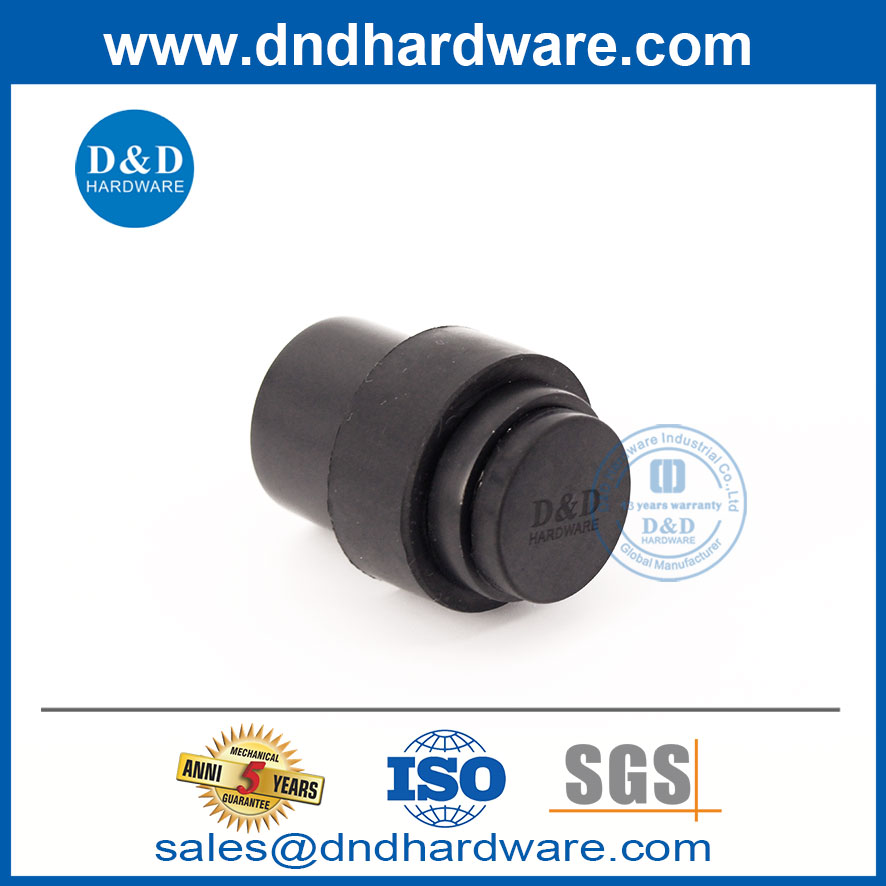 สแตนเลสสีดำพื้นติดตั้งประตูหน้าจุก DDDS009