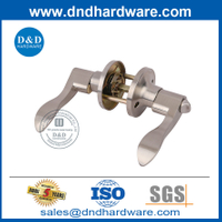 Zinc Alloy ประตูคันโยกภายในชุดล็อคท่อพร้อมฟังก์ชั่นทางเข้า DDLK091