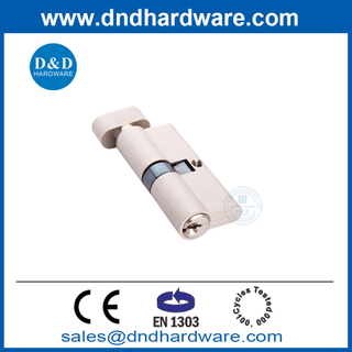 BS EN1303 5 PIN EURO DOOR LOCK缸缎面镍安全锁缸DDLC004