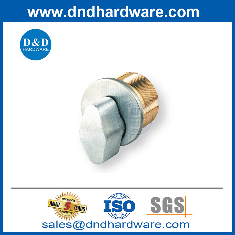 ANSI Cylinder Cam Type Mortsie T Turn Lock Rim Cylinder ใน Solid Brass-DDLC019