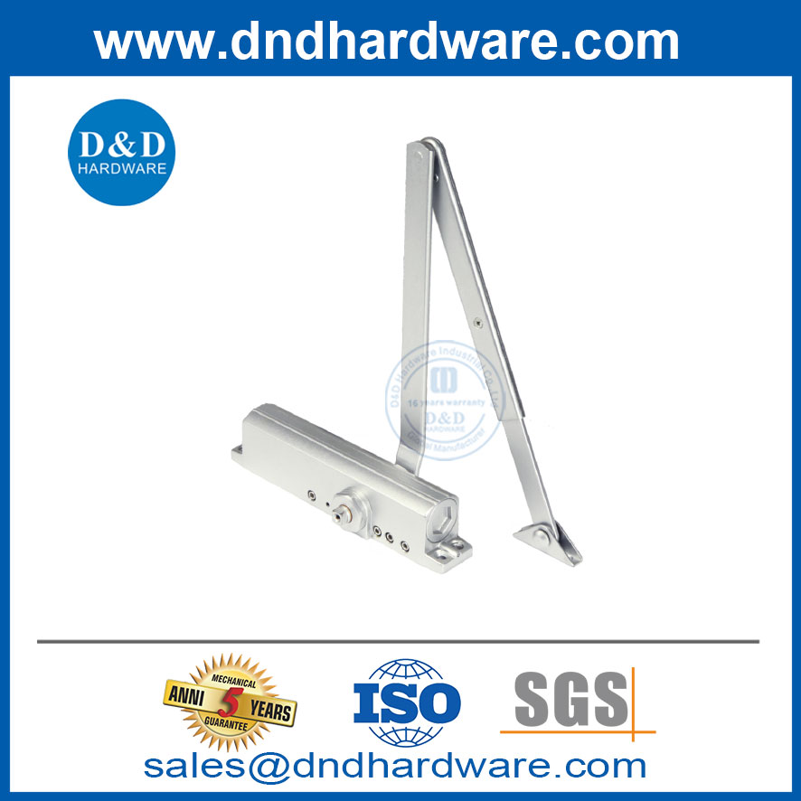 CE Standrd Door Hydraulic ใกล้อลูมิเนียมอัลลอยด์ประตูอัตโนมัติปิด DDDC046