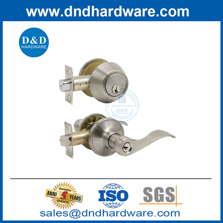 รายการล็อครายการที่มีปุ่มล็อคด้วยกระบอกสูบเดี่ยวเดี่ยวแพ็คแพ็ค Lockset-DDLK026