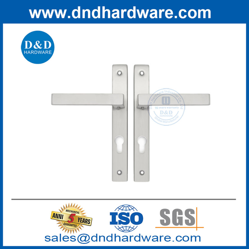 สแตนเลสสตีลเฟรมแคบ ๆ ที่จับคันโยกประตูด้านหลังแคบ ๆ พร้อมแผ่น DDNP002