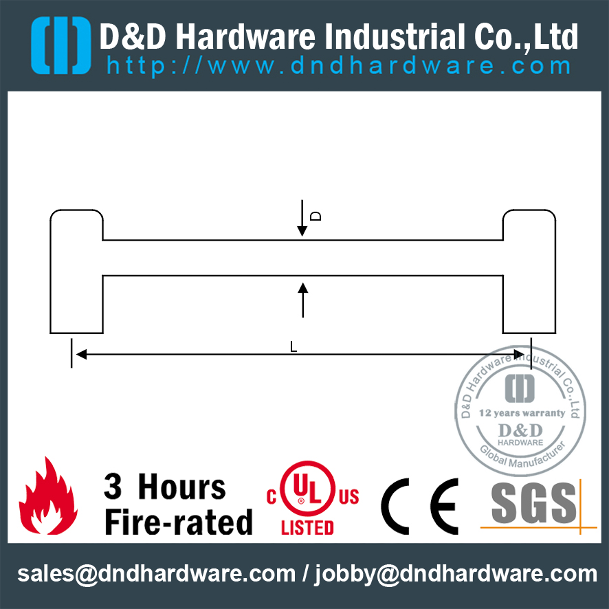 用于橱柜门的不锈钢 304 级防锈橱柜五金 – DDFH004