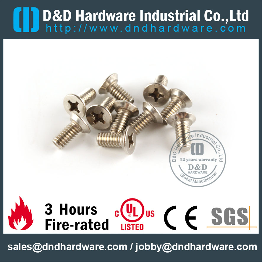 SS304 ANSI 机械螺丝，用于门铰链和金属门和框架- DDSR001