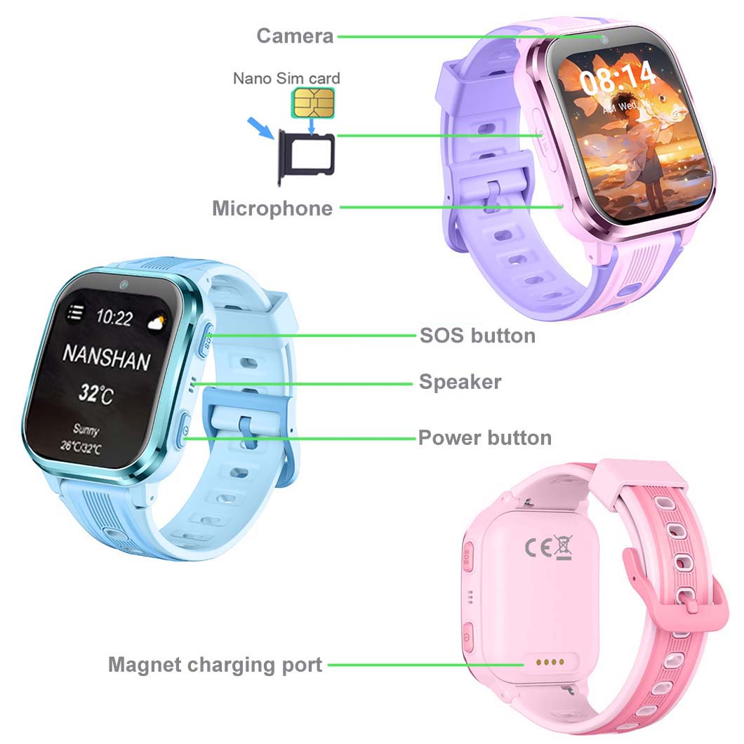 Rastreador GPS para ni&ntilde;os 4G con pantalla Radian D40