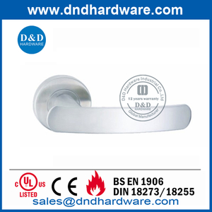 Alavanca da porta de entrada com acabamento acetinado de grau 304 de fábrica da China-DDSH010