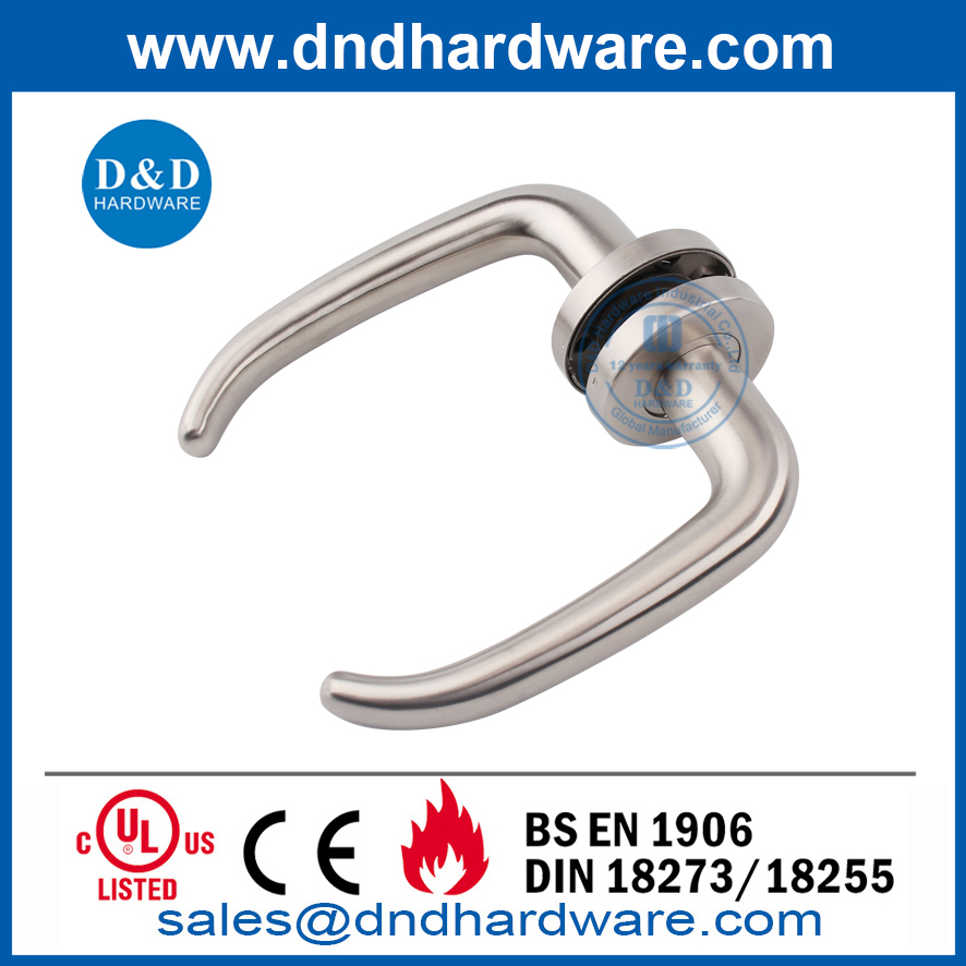 Melhor maçaneta de porta sólida de metal 316 de grau moderno-DDSH004